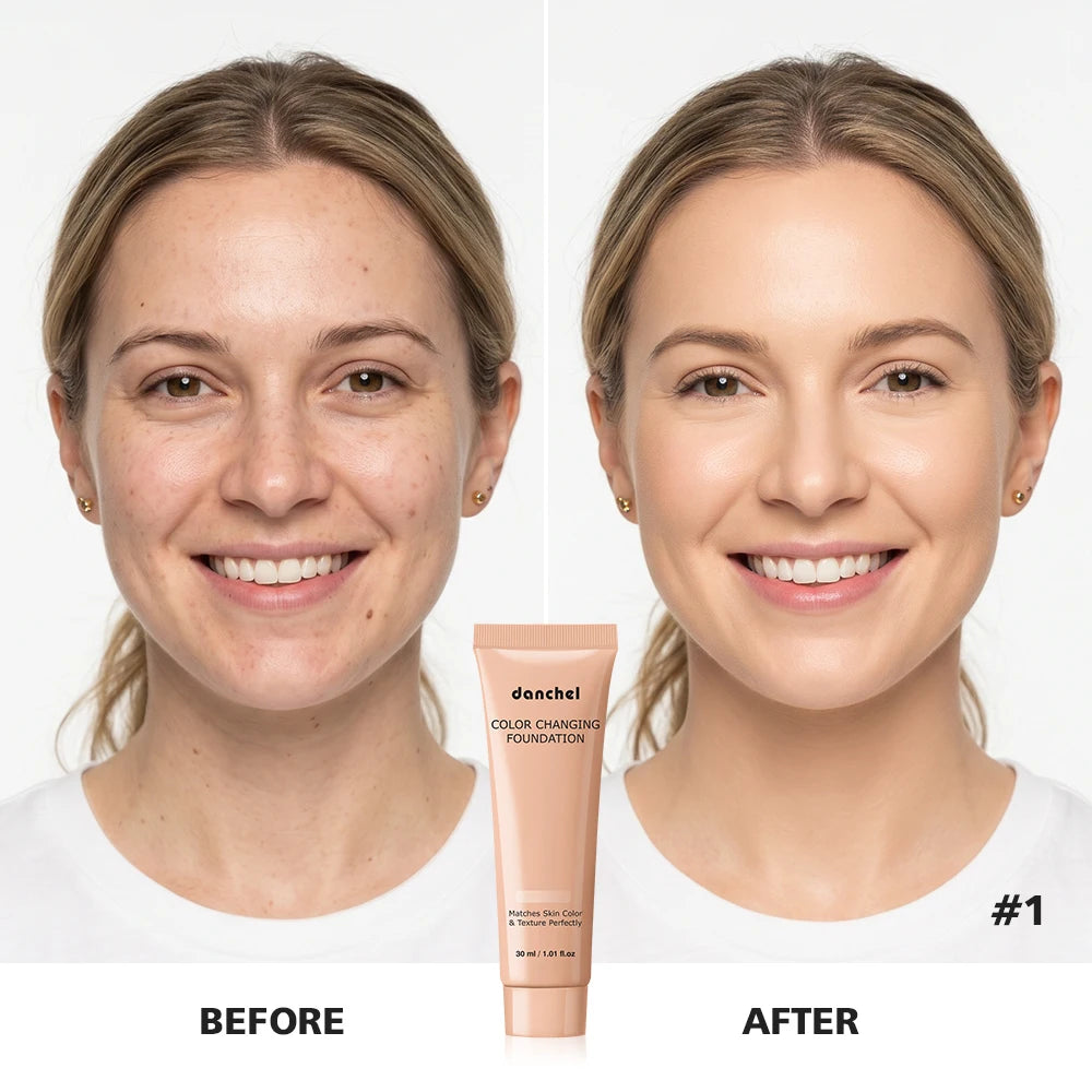 Color Changing Liquid Foundation Adaptive Skin Tone Buildable Coverage 12 Hours Wear Moisturizing Dewy Finish Cosmetics Oasis Select