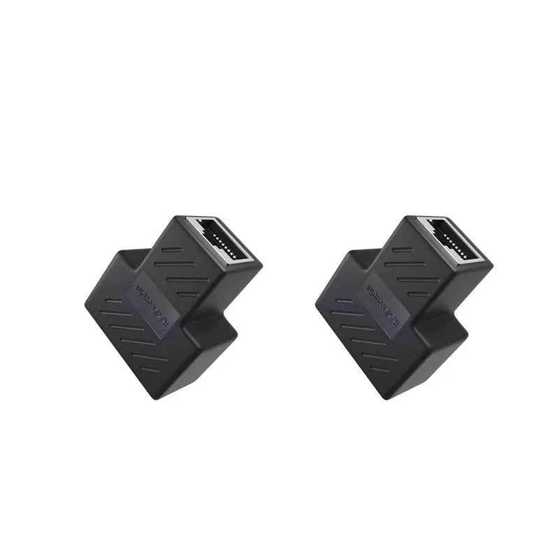 1/2/4/6pcs Cable Ethernet Cable Extender Network Connector 1 To 2 Ways Docking Plug RJ45 Splitter Adapters Cables Connectors Oasis Select 2pcs