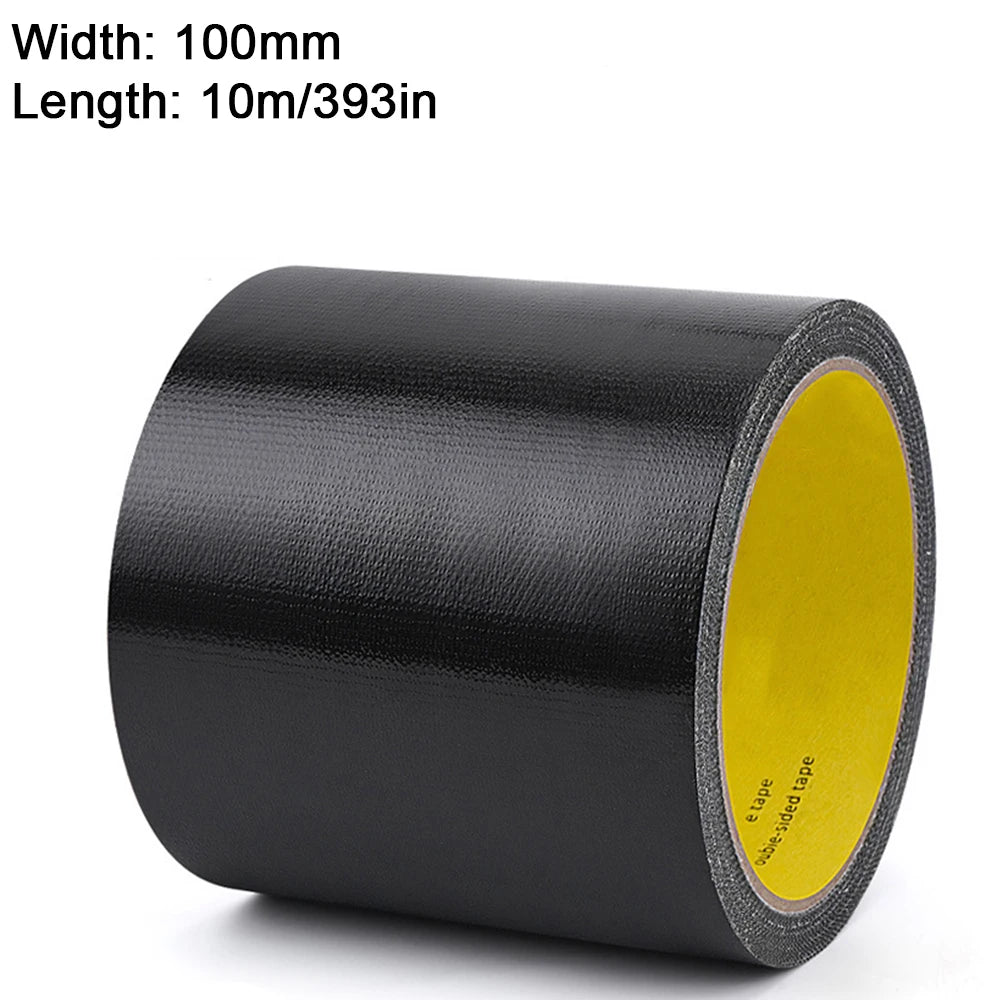 10m Super Strong Adhesive Cloth Tape 45/100mm, For Car, Carpet Fixing, Car Seat Cushions, Tents, Plastic Repairs, Decoration,DIY Oasis Select Black 100mm 10M