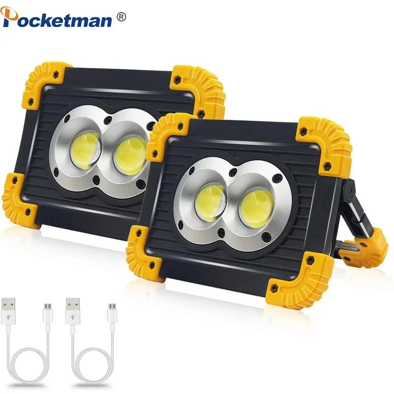 POCKETMAN 100W COB LED Work Light – Rechargeable Flood Lantern