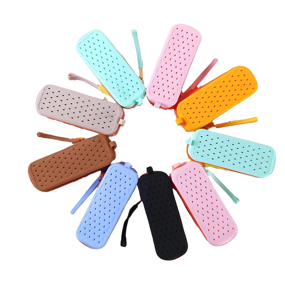 Waterproof Silicone Glasses Case for Swimming, Soft & Breathable Eyeglasses Protector Bag, Swim Gear Accessories Storage Pouch Oasis Select