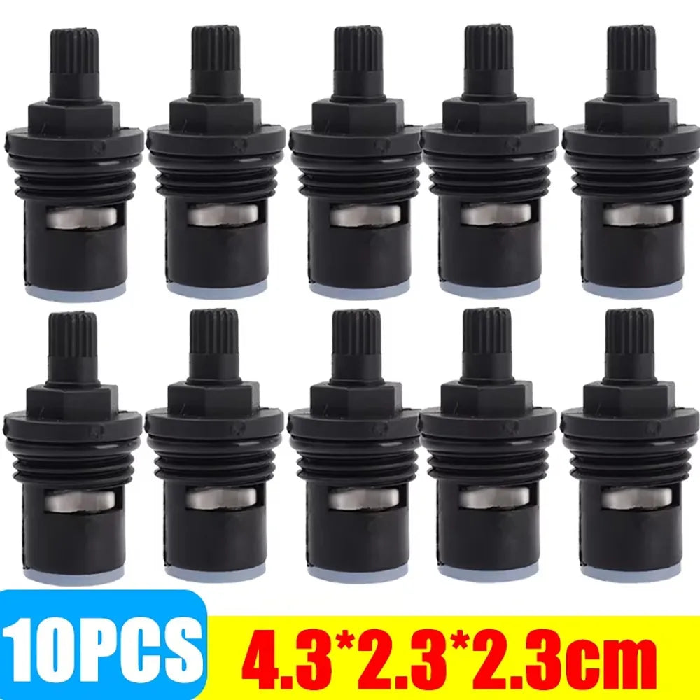 10Pcs Plastic Faucet Cartridge Bathroom Kitchen Tap Valves Core Replacement Repair Part Tap Inner Valves Hardware Accessory Oasis Select black