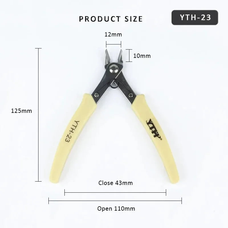 JUSTINLAU Cutting Pliers Diagonal Pliers Nipper Side Snip Cable Wire Cutter Clamp 5" Mini Electronic Hand Tool Cutters Oasis Select