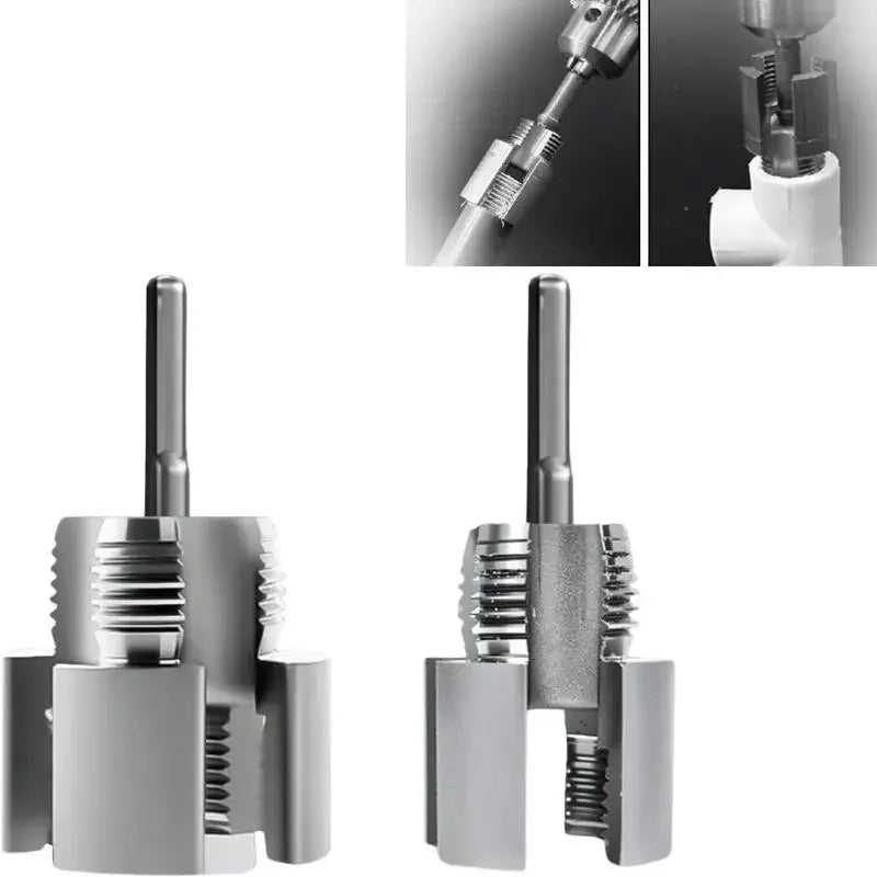 Pipe Thread Cutting Tool Integrated Internal & External Pipe Threading Tool Electric Drill Compatible PVC Pipe Threader Kit Oasis Select