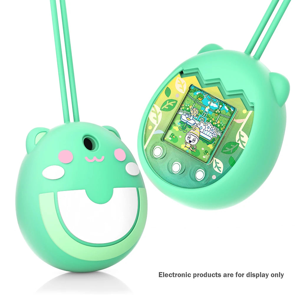 Protective Skin Sleeve Shell Anti-ScratchSilicone Case Protective Case with Hand Strap Anti-drop for Tamagotchi Pix Accessories Oasis Select Green C China Mainland