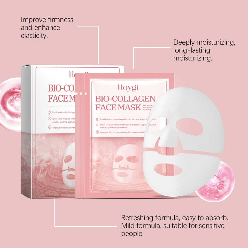 Hoygi Bio-Collagen Deep Sheet Mask – Hydrate, Firm & Brighten