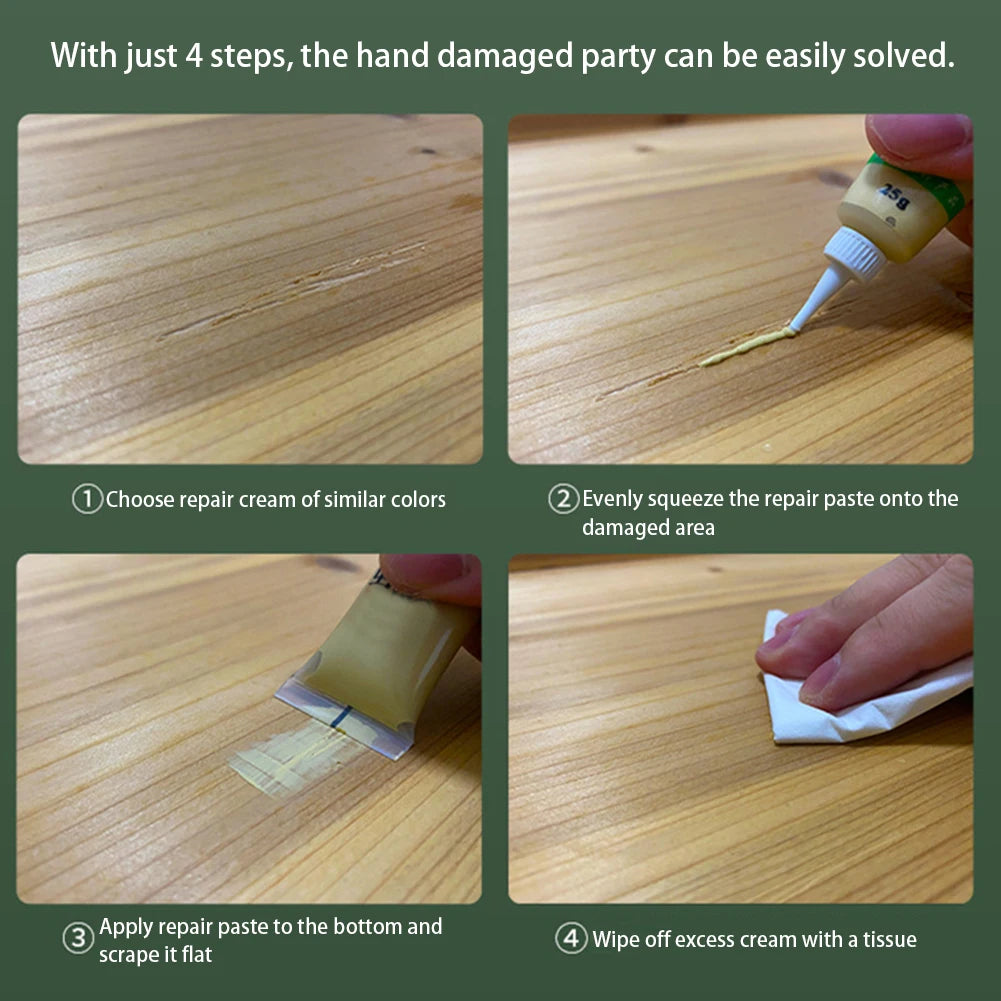 25g Wood Furniture Repair Paste – Scratch & Crack Filler