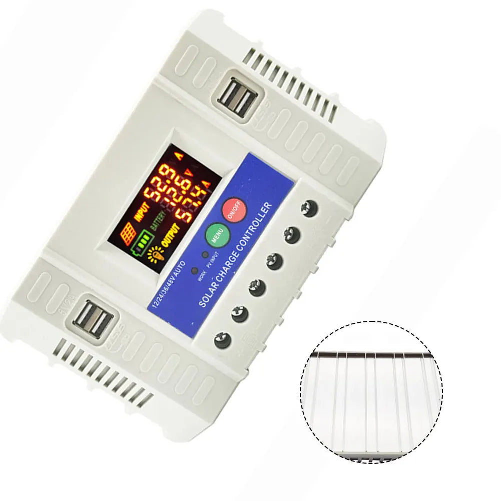 1060A For Solar Charge Controller with Colorful LCD Display and 4 USB Outputs for Efficient For Solar Power Charging Oasis Select TA50