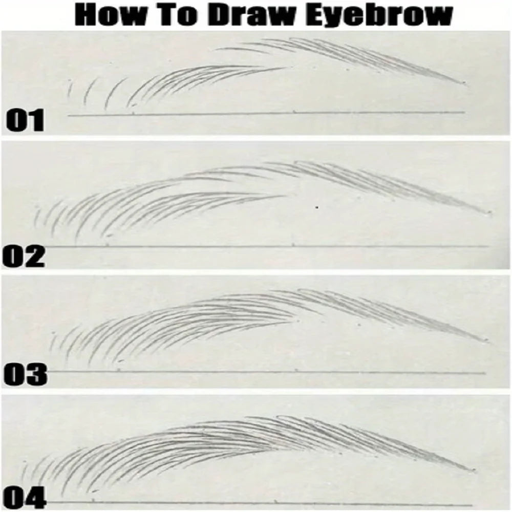0.008mm Ultra Fine Eyebrow Pen Long Last Smudge Proof Waterproof Sweat-Proof High Pigmented Easy Applying Liquid Eye Brow Pencil Oasis Select