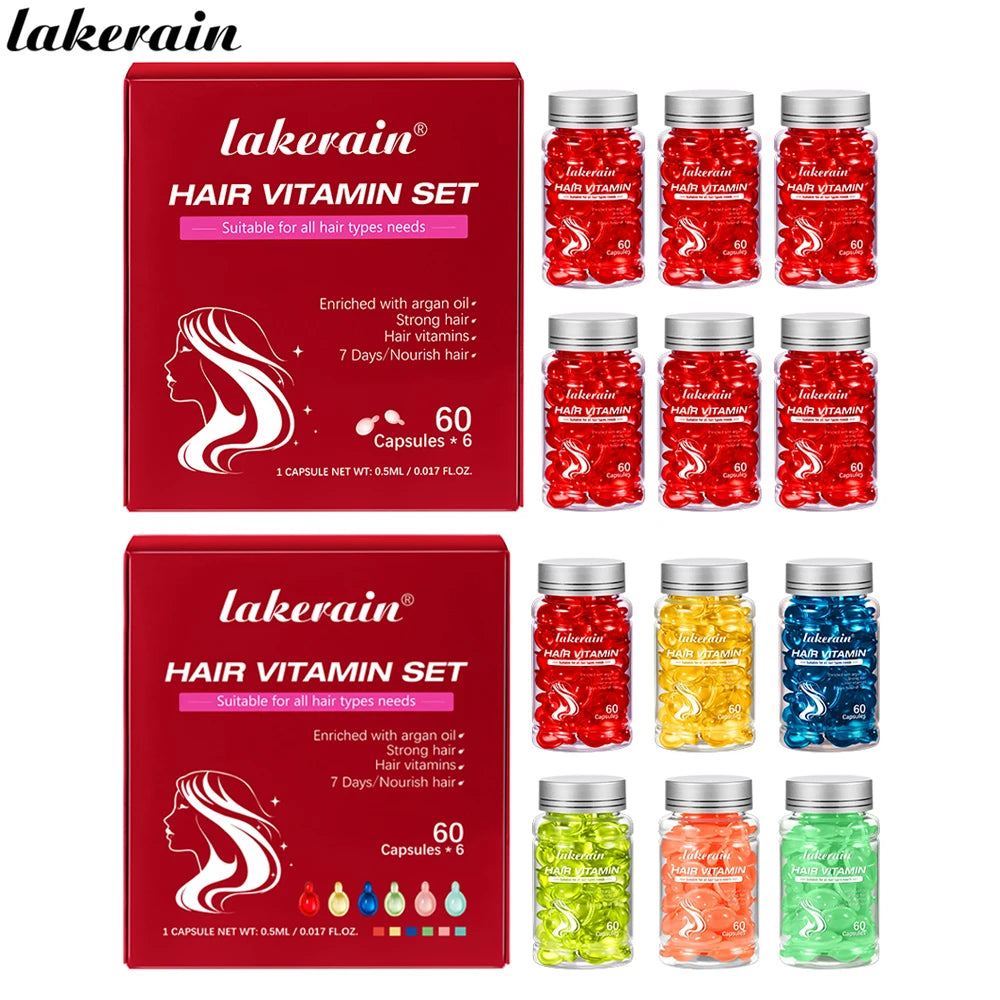 Moroccan Agam Vitamin Oil Hair Care Essence Damaged Nutrition Repair Hair Splitting Improvement Treatment Products 60 Capsules Oasis Select