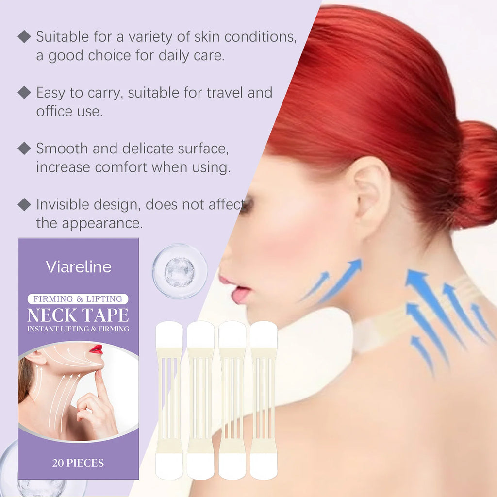 VIARELINE Neck Tightening Patch Enhance Elasticity Reduce Fine Lines Relieve Roughness Improving Relaxation Neck Soothing Patch Oasis Select