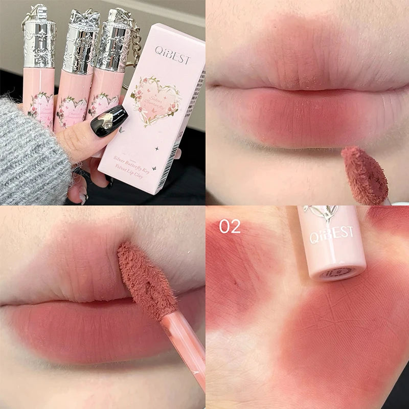 QIBEST Velvet Matte Liquid Lipstick | 4 Nude Shades | Long-Lasting