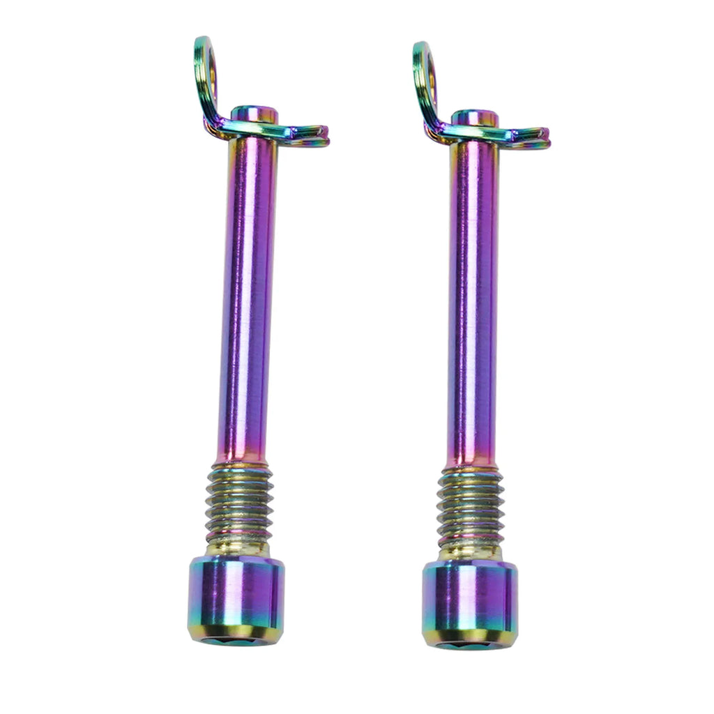 Newest Useful Hot Sale Practical Latch Bicycle Bolt Brake M4x26 Pin Screw 12*7*2cm Titanium 2-4N.M Accessories Oasis Select Dazzle colour