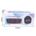 SUSU Motorcycle Helmet Warning Light Led Helmet Display Night Riding Helmet Tail Light DIY Moto Accessories Oasis Select 1pc