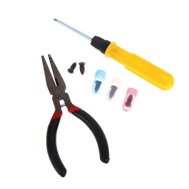Puncture Repair Kit For Car Vacuum Tire Repair Screws, Quick Fix Self-Service Tire Repair Nails For Flat Tires With Screwdriver Oasis Select