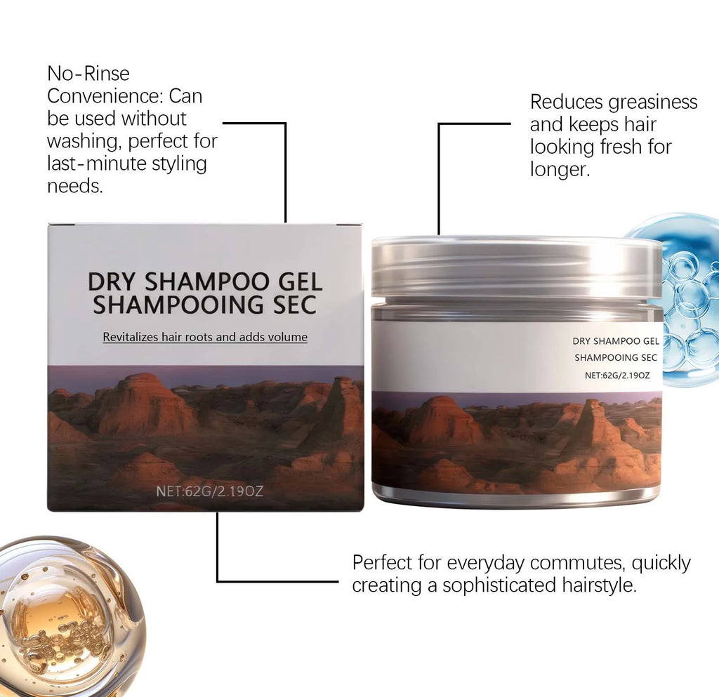 Coconut Oil Dry Shampoo Gel – Volume & Refresh 62g Dry Shampoo Gel Oasis Select