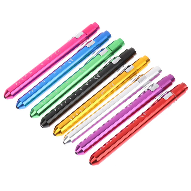 Oral Xamination Pen Light, Pen Flashlight, Pupil Examination Pen Light, Medical Pen Light With Pupil Gauge And Ruler Oasis Select