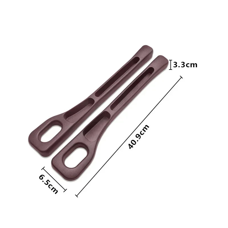 2Pcs Car Seat Gap Filler Organizer PU Waterproof Universal Car Seat Gap Anti-leak Stopper Strip 2Slot Seat Gap Storage Organizer Oasis Select