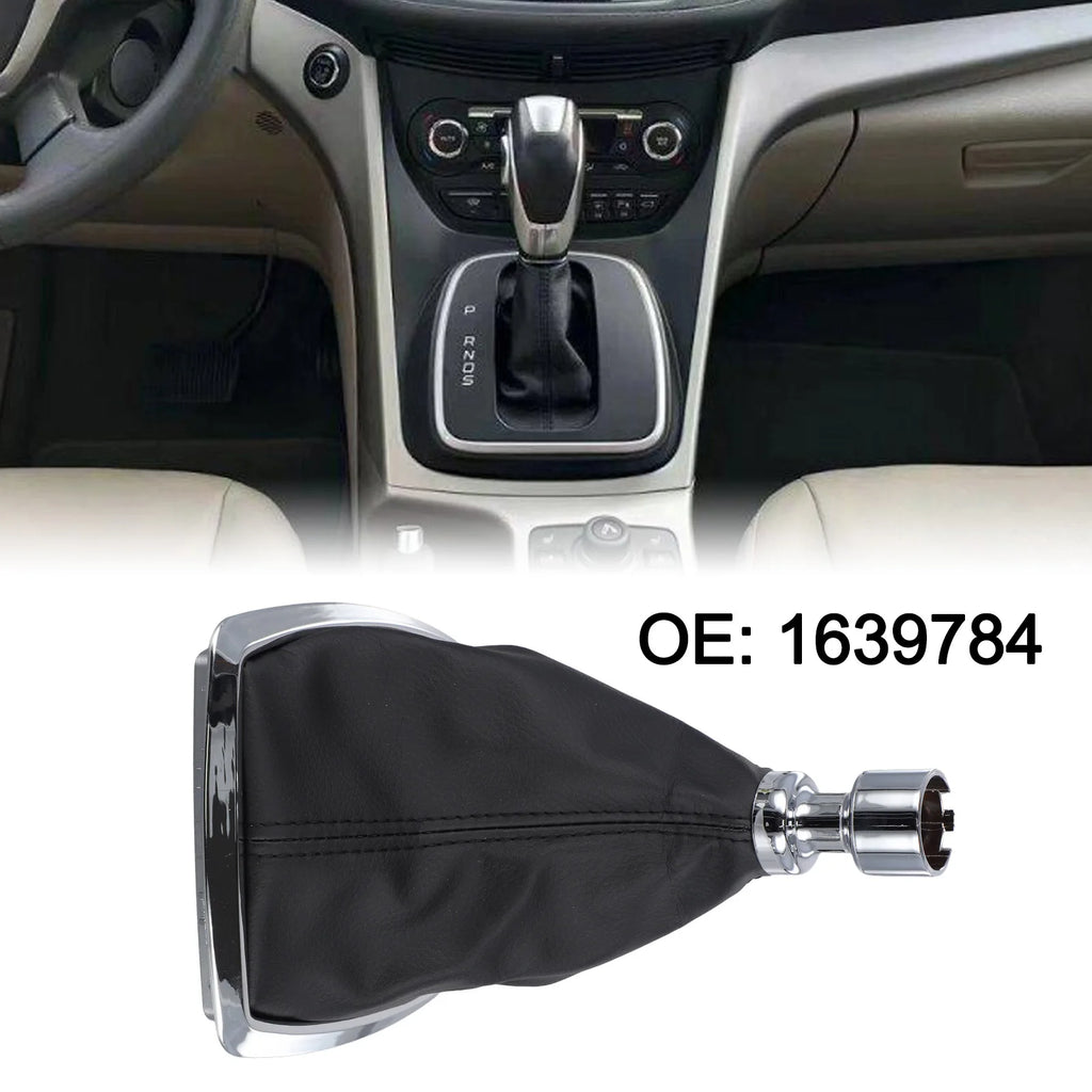 Shift Knob Cover Gearshift Boot Lever Car Interior Accessory Dustproof Easy To Use Leather Wear-resistant Non-deformation Oasis Select