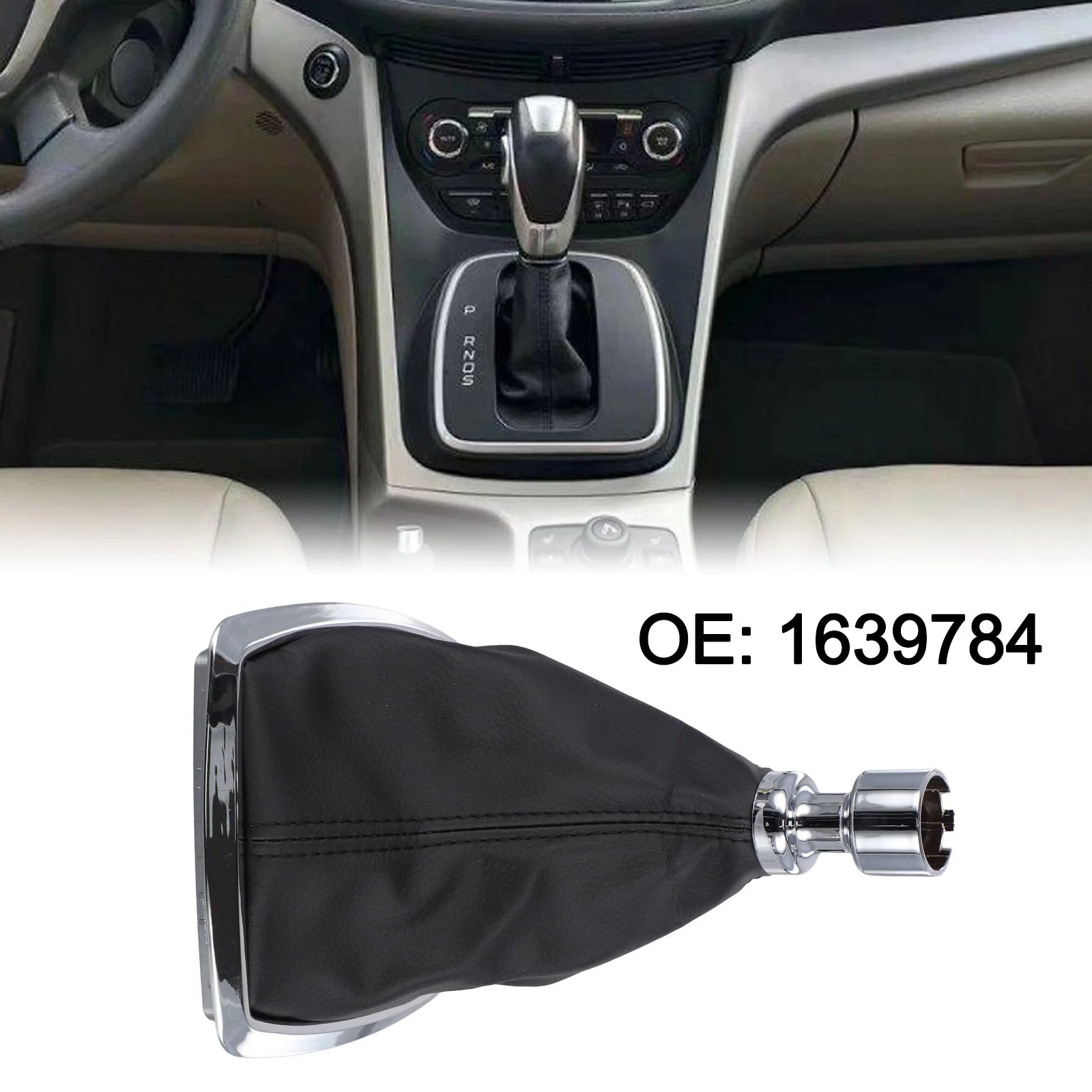 Shift Knob Cover Gearshift Boot Lever Car Interior Accessory Dustproof Easy To Use Leather Wear-resistant Non-deformation Oasis Select