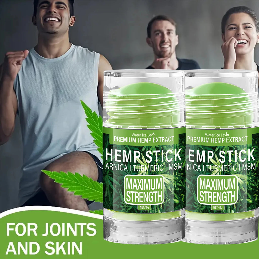 Premium Hemp Stick with Arnica & Turmeric - Maximum Strength Moisturizing Stick for Skin & Joint Care Oasis Select