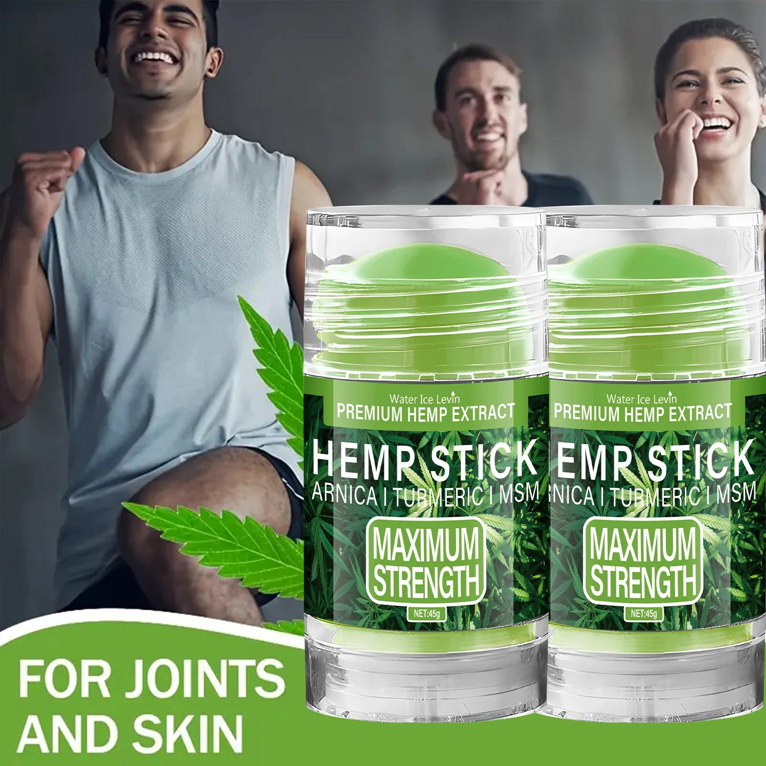 Premium Hemp Stick with Arnica & Turmeric - Maximum Strength Moisturizing Stick for Skin & Joint Care Oasis Select
