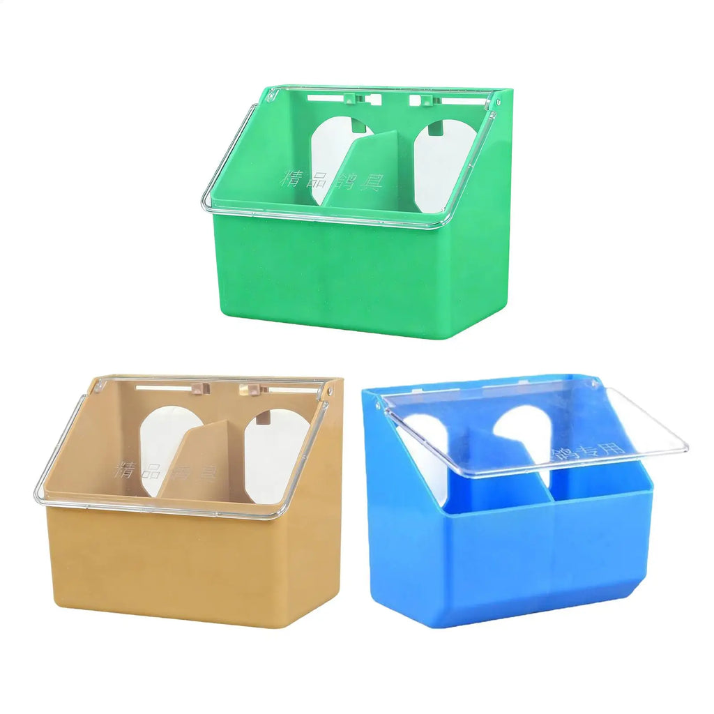 Birds Feeder Hanging Cage Box Automatic Feeder Large Capacity Food Trough Food Storage Case Birds Bird Feeding Supplies Oasis Select