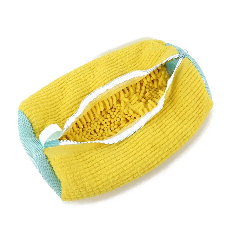 1/2PCS Washing Shoes Bag Cotton Laundry Fluffy Fibers Easily Remove Dirt Washing Bags Anti-Deformation Shoes Clothes Organizer Oasis Select 1PC