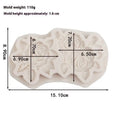 Flowers Leaves Silicone Sugarcraft Mold Chocolate Cupcake Baking Mould Fondant Cake Decorating Tools Oasis Select Gray