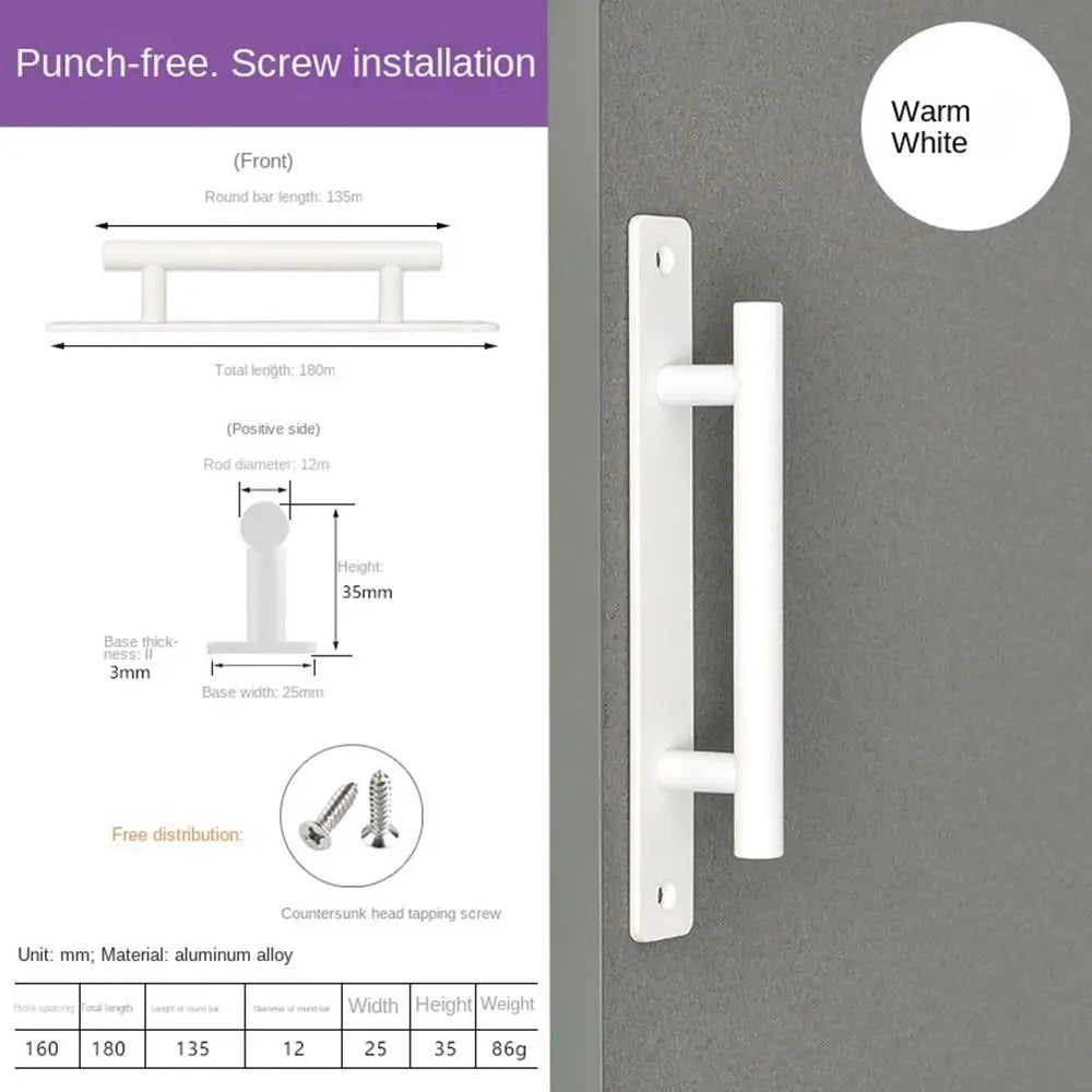 Aluminium Alloy Self-Adhesive Sliding Door Handle – No Drill