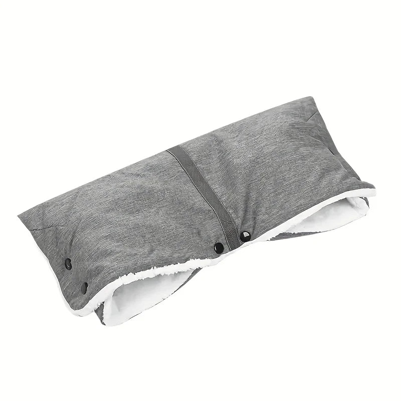 1pc Stroller Armrest Cover Bag - Durable Polyester, Adjustable Strap, Perfect for Autumn & Winter Travel, with Zipper, Sleek Bag Oasis Select GRAY