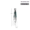 1pc Non Slip Stainless Steel Food Tongs Meat Salad Bread Clip Barbecue Grill Buffet Clamp Cooking Tools Kitchen Accessories Oasis Select 1pc 11inch