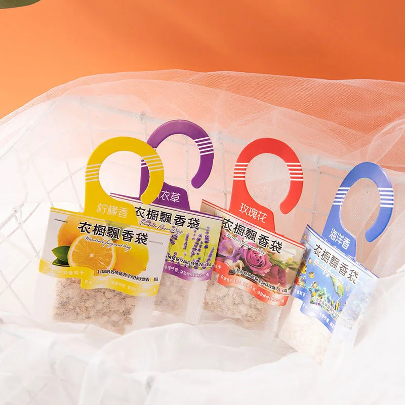 5packs Natural Air Fresheners Fragrant Hangable Deodorizing Paper Wardrobe Sachets Aromatherapy Bag Spices Bags Cabinet Oasis Select