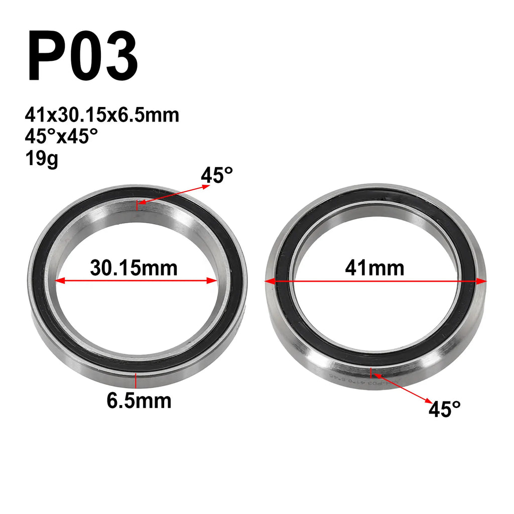 Silver Bicycle Part Repair Parts For Bicycle Bowl Set Bearing Peilin Shaft Steel Silver Bike Accessories 38/39/41/44/49/52mm Oasis Select P03