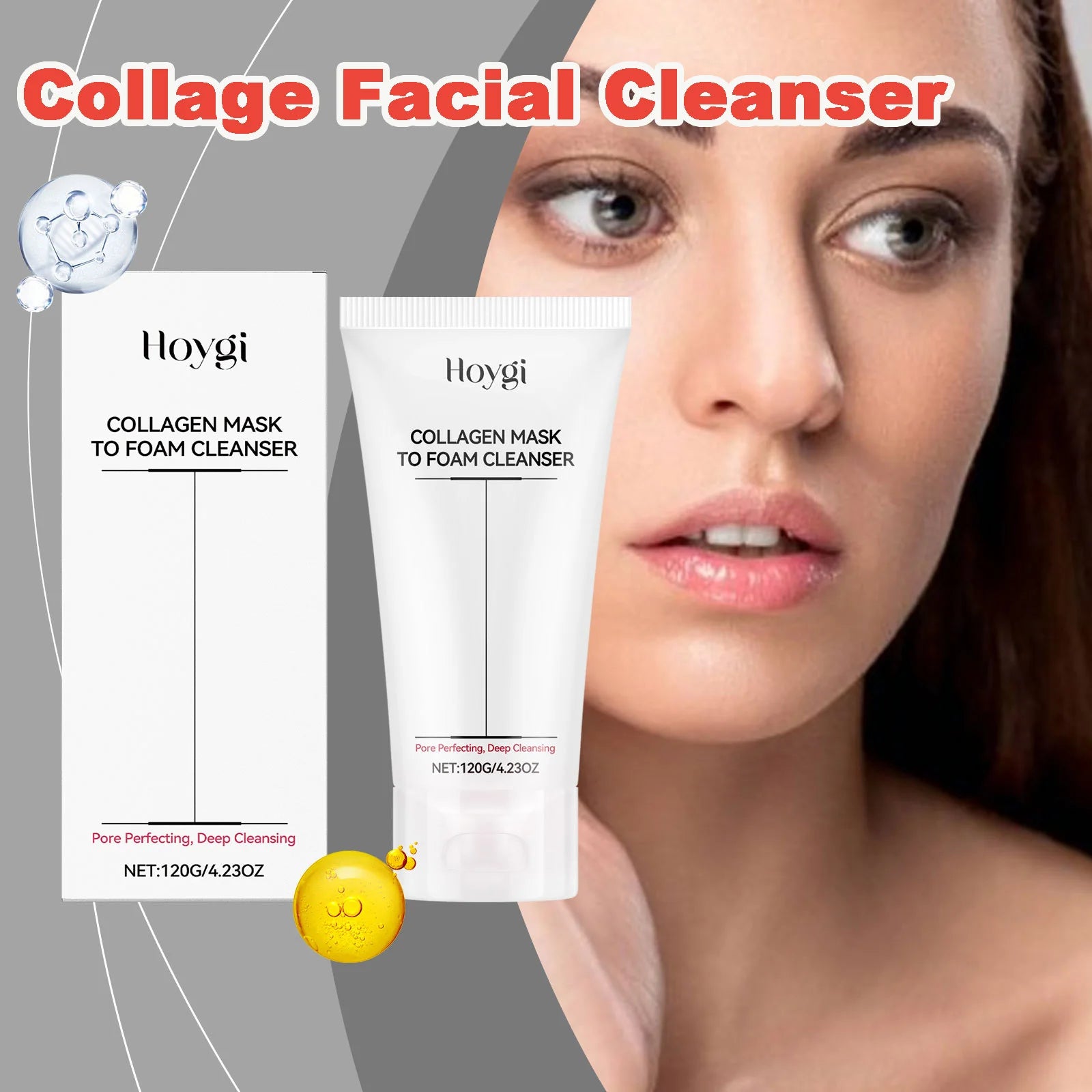 Collagen & Hyaluronic Acid Face Wash – Daily Hydrating Cleanser Facial Cleanser Oasis Select