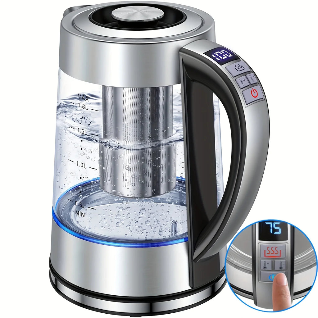 URGGU 1.8L Electric Kettle – 12 Temps & 24Hr Keep Warm
