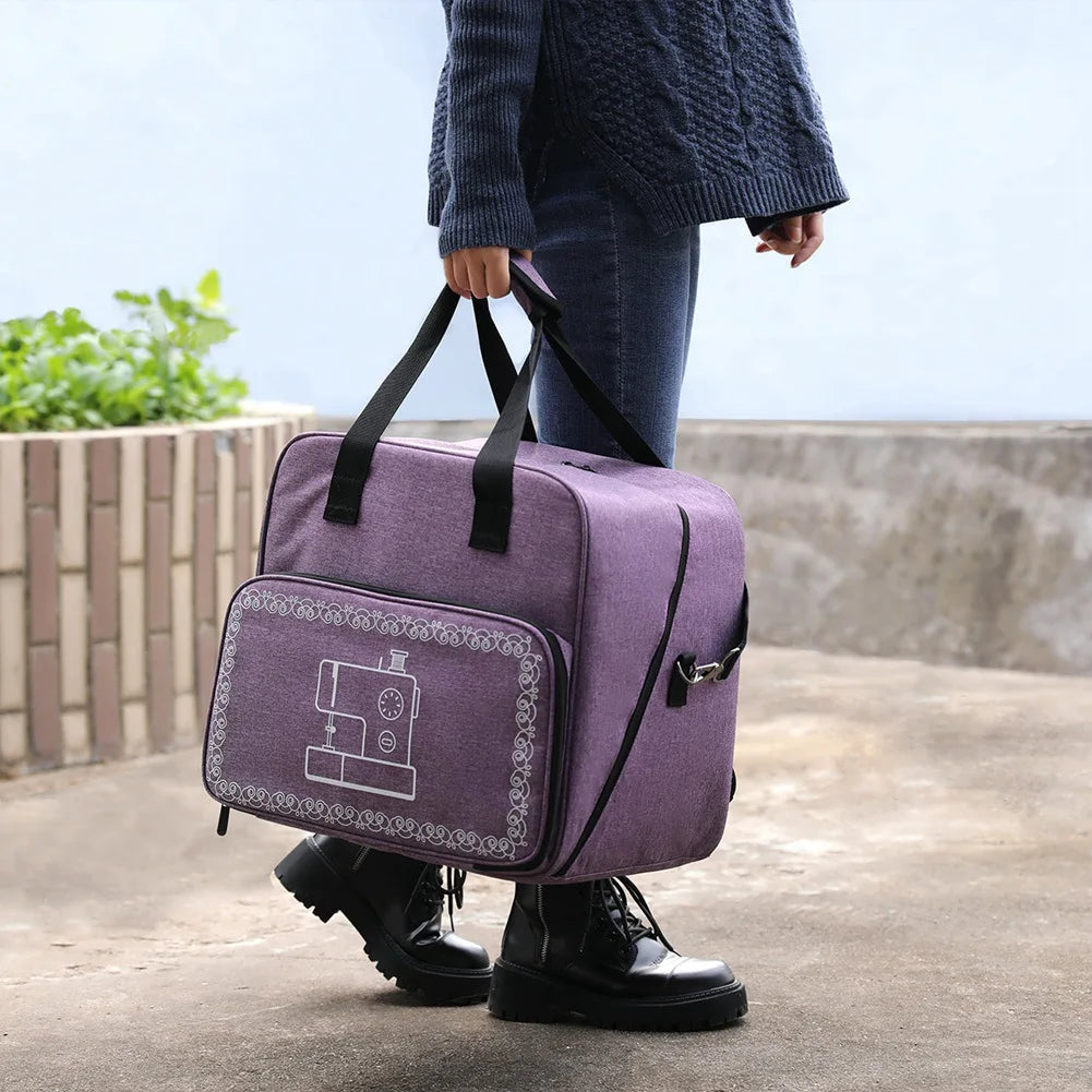 LIKE WISH Large Sewing Machine Bag Storage Bag Tote Multi-Functional Portable Organizer Bag For Sewing Accessories Oasis Select