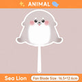 Animal Shaped Fan Dirt-Resistant Polar Animal Fan Portable Handheld Fan Portable For Office Cooling Campus Study Friends Oasis Select color 1