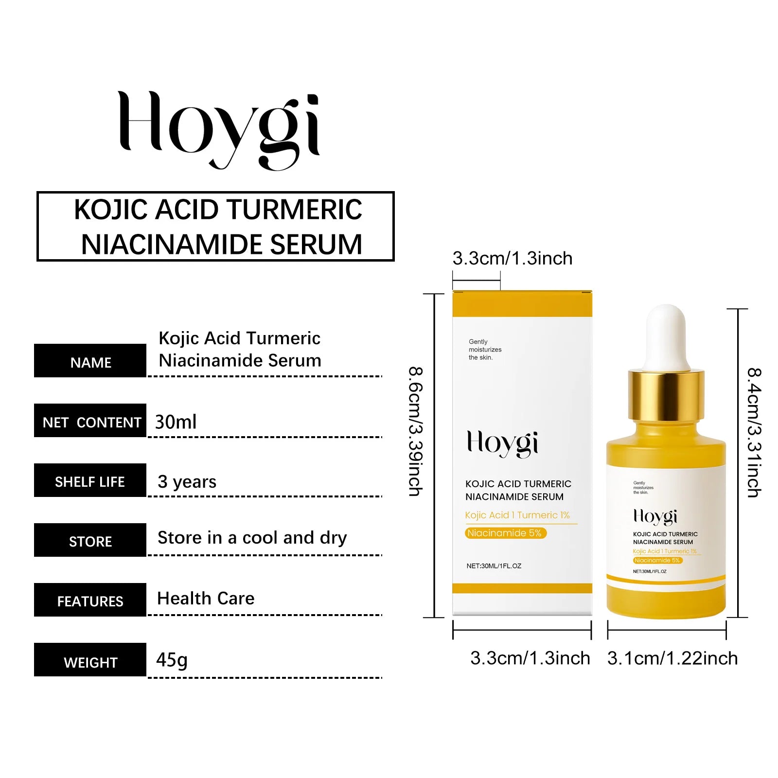 Hoygi Niacinamide Face Serum – Hydrate, Firm & Smooth Skin