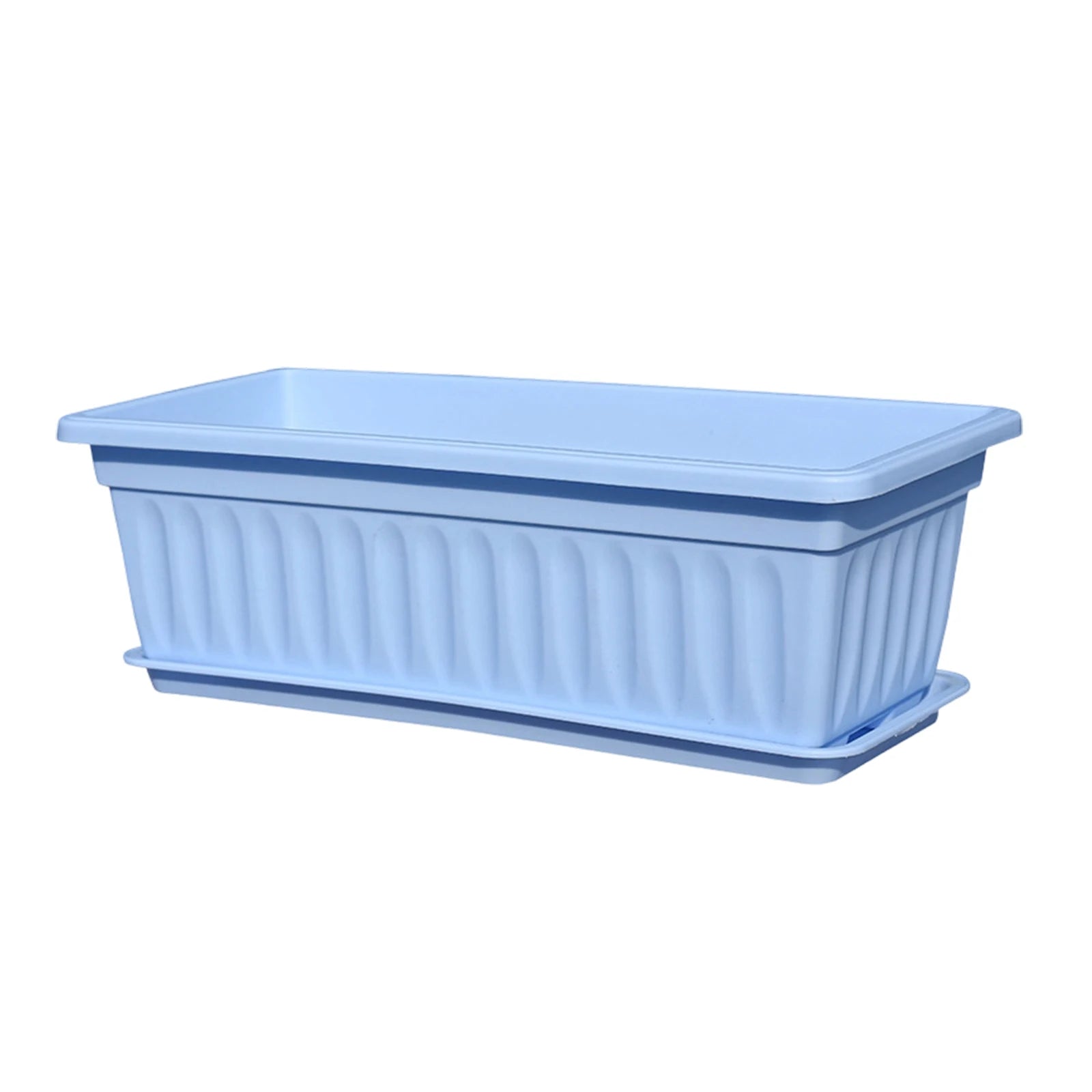 Plastic Vegetable Planters Rectangular Flowerpots For Balcony Indoor Gardening Breathable Plants Pots Garden Tools Oasis Select Blue One Size