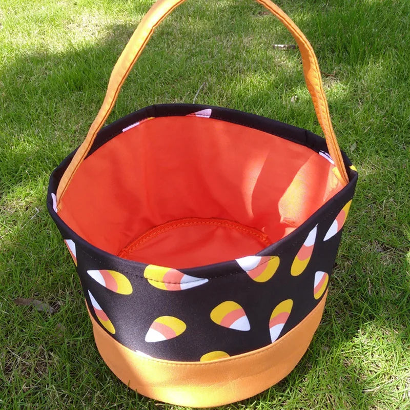Halloween Portable Canvas Candy Bag Halloween Decoration Basket Kids Tote Bag Pumpkin Basket Halloween Decoration Oasis Select Style 6 Other