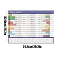 Yearly Calendar 2026 Monthly Wall Planner Reusable Planner Scheduling Organizer for Work Family Kids Dorm Desk Classroom School Oasis Select A