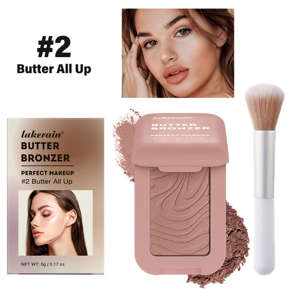 Buttermelt Bronzer Powder Palette – 8 Shades, Matte Finish Bronzer Powder Palette Oasis Select Color2