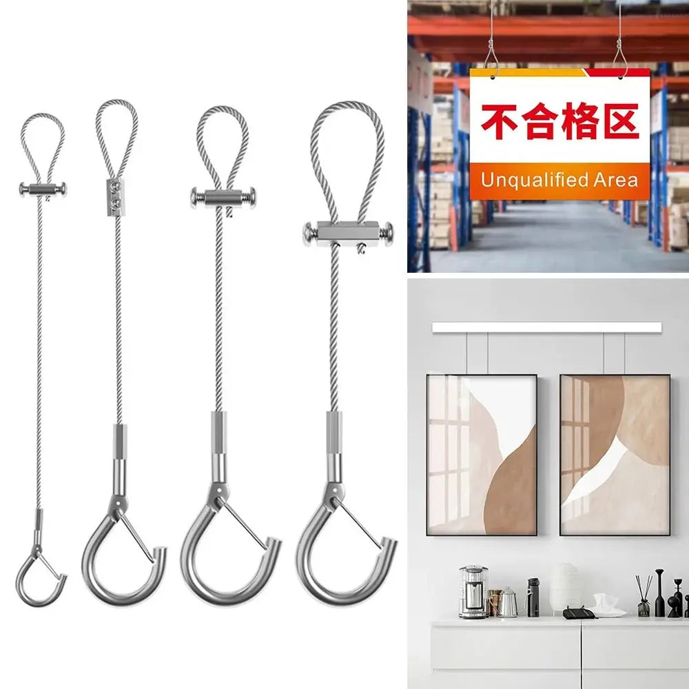 High Quality Stainless Steel Wire Rope Adjustable With Locking Retractable Fastening Hanging Rope Oasis Select