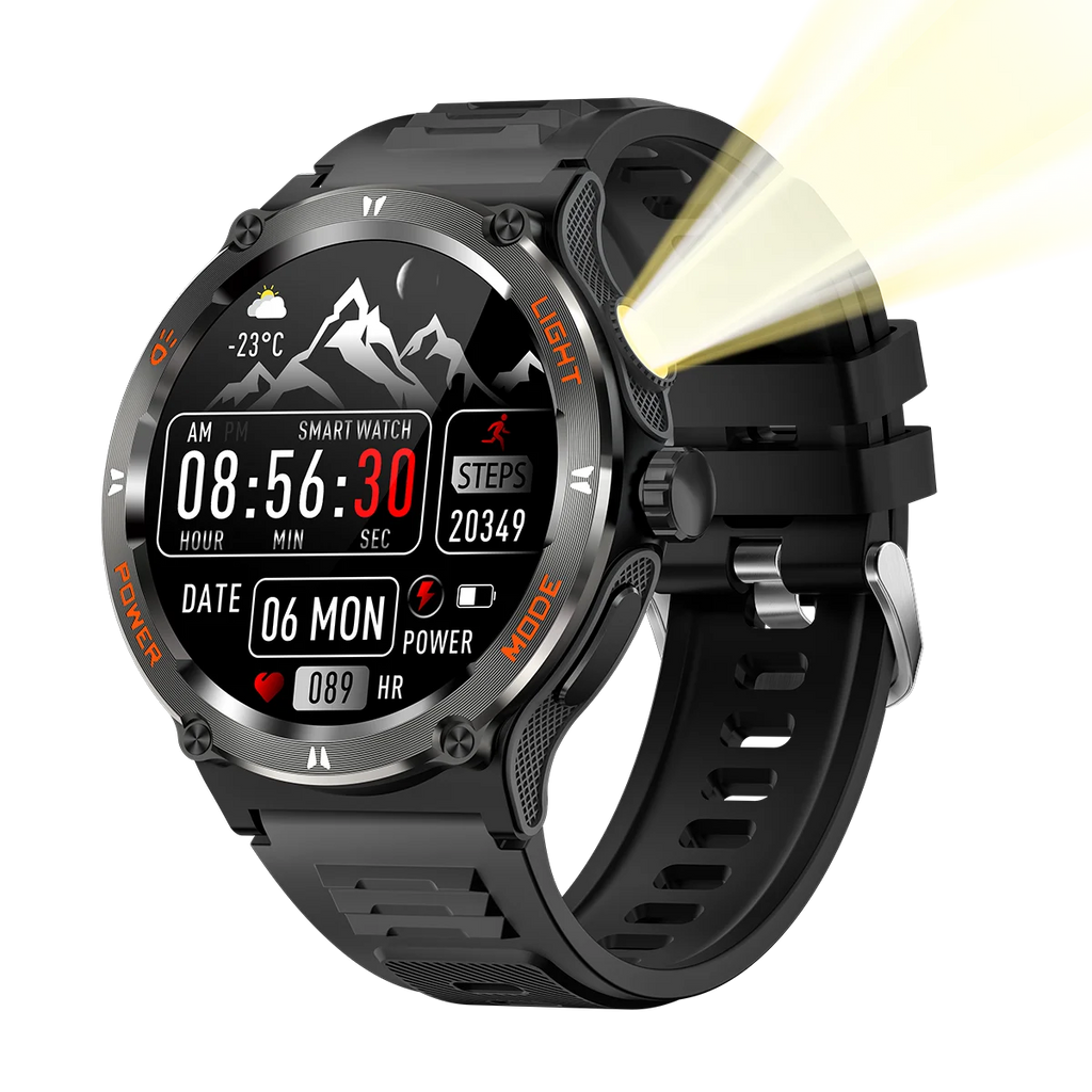 MINGCC Bluetooth Smartwatch 2025 – Calls, Health & Compass