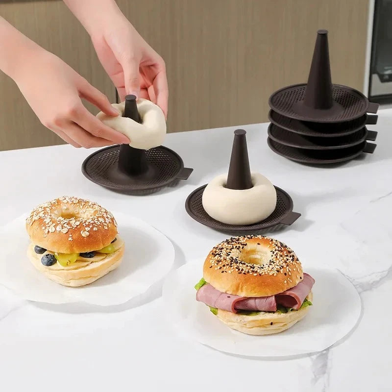 6-Piece Silicone Donut Mold Set for Baking Cakes & Mousse Silicone Baking Mold Oasis Select