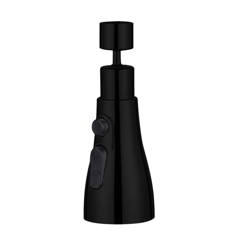 1pc Flexible Kitchen Faucet Sink Mixer Tap Sprayer Head Filtered Water Tap Replaceable Water Tap Oasis Select black
