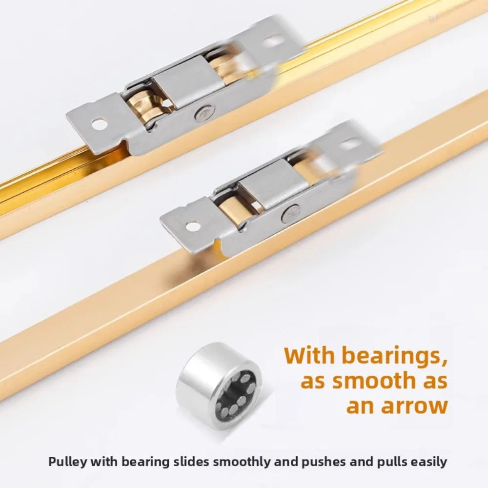 1Pc Stainless Steel Window Pulley Glass Upperand Down Sliding Door Roller Runner Mute Wheel Track Pulley Furniture Oasis Select