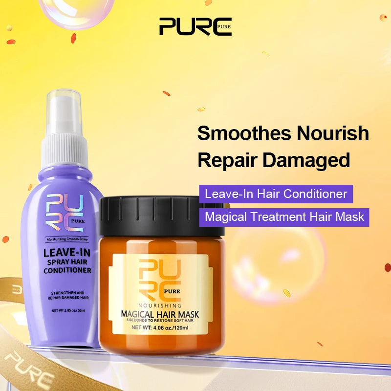 Magical Hair Mask Coconut Oil Conditioner Spray for Keratin Treatment for Smoothing Damaged Hair Non-Rinse Hair Care Solution Oasis Select