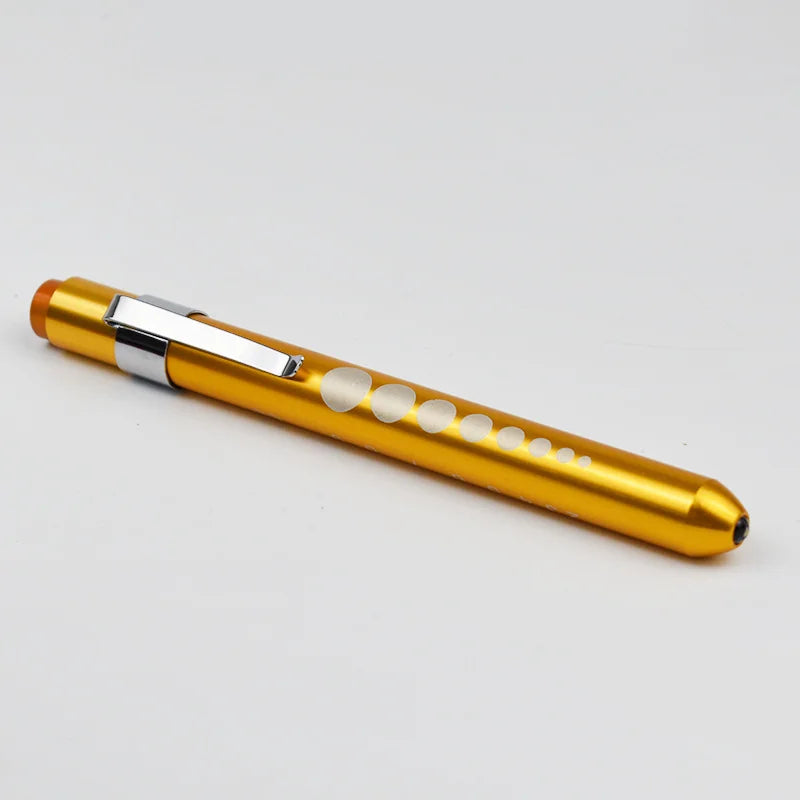 Multi Functional Scale Pen Light LED Pen Flashlight Nurse Pen Light Pupil Oral Examination White Light Medical Lighting Oasis Select Golden White light China Mainland